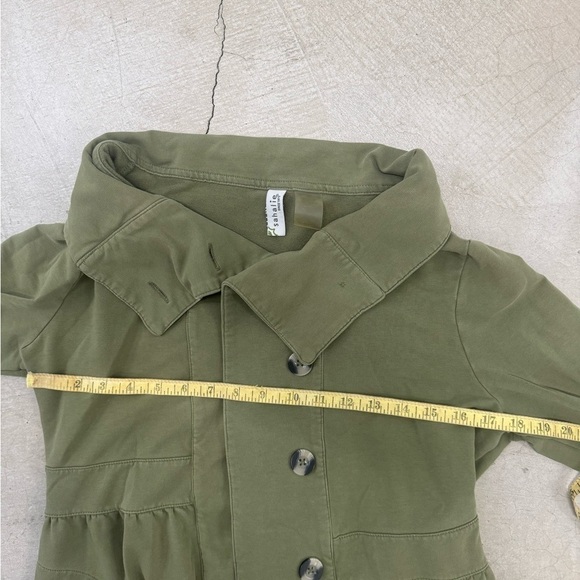 SAHALIE ARMY GREEN PEACOAT (M) - Picture 8 of 10